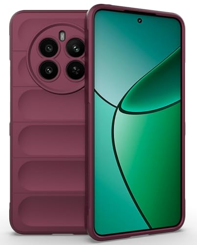 Image of Glasgow Liquid Silicone Back Case Cover Compatible with [ Realme P1 5G ] Back Case Cover |Premium Finish | Luxury | Soft Style | Camera Protection | Maroon