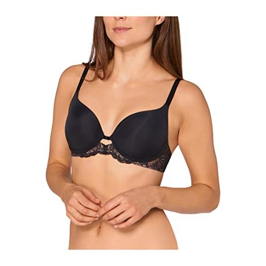 Triumph Damen Amourette Charm WHP01 Halbschalen BH, Schwarz, 95A