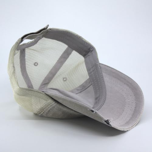 Image of The Vintage Year Distressed Cotton Unstructured Soft Mesh Breathable Adjustable Dirty Wash Dad Hat Trucker Baseball Cap
