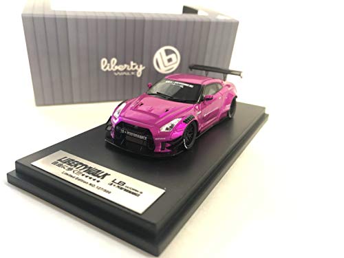 ミニカー LIBERTY WALK LB-WORKS 1/64 フラッシュピンク GTR香港限定商品 LBPERFORMANCE リバティーウォーク LB-WORKSのサムネイル