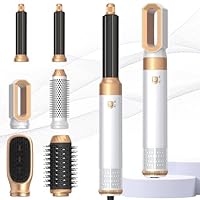 Haarstyler Pro Air Styler 6 in 1 Hair Styler, 1000W Rundbürstenföhn, Warmluftbürste, Föhnbürste, Haartrockner, Air Curler Wrap, Glättbürste, Hairstyler Airstyler Haarstyling Geräte für Alle Haartypen