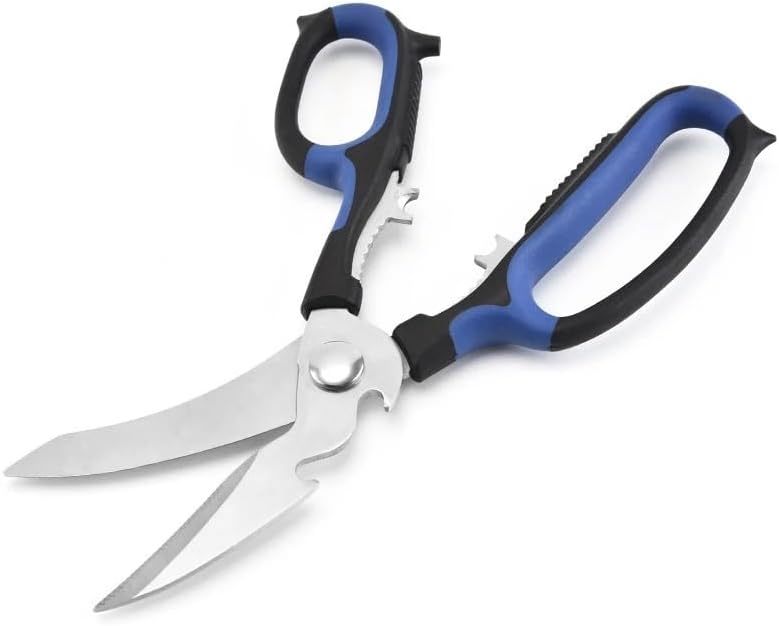 Kitchen Scissors, Kitchen Shears,Heavy Duty Kitchen Shears Made with Food-Grade Stainless Steel for Chicken/Poultry/Fish/Meat, 1pc, Blue