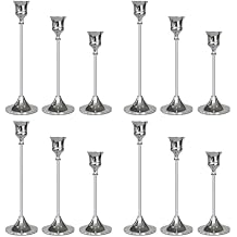 Candlestick Holders Silver, 12 Packs Taper Candle Holder for Candlesticks, Candle Sticks Holder Decor for Home Decor
