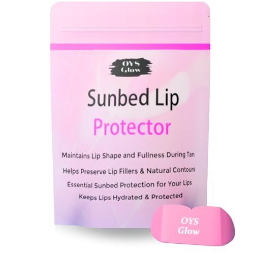 Sunbed Protective Lip Cover, UV Shield for Lips on Sunbed, Silicone Material Skincare for Tanning...