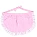 BESTonZON Grembiule Vita Pizzo Grembiule Corto con Tasche per Cameriera Waitress Servant (Rosa)