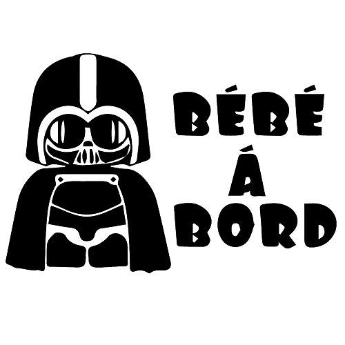Sticker autocollant Bébé à Bord - DARK VADOR - Couleur au choix