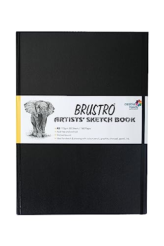 Image of Brustro Artists Stitched Bound Sketch Book, A3 Size, 160 Pages, 110 GSM