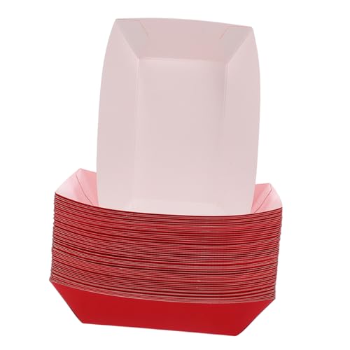 SOLUSTRE Stylish Portable Party Plate Holder Carnival Food Trays Hot Dog Container for Family Gatherings