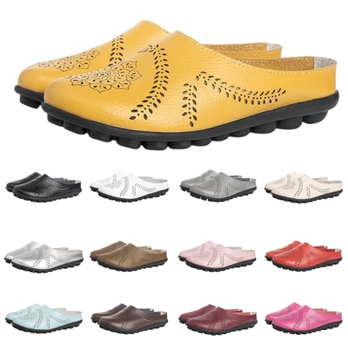 Owlkay Shoes for Women Owlkay Casual All-Match Hollow Slippers Slip On Owlkay Sandals for Women2