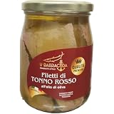 FILETTI DI TONNO ROSSO QUALITA PREMIUM IN OLIO D'OLIVA DA 560GR