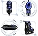 Nattork Ice Skates for Kids Boys and Girls -Adjustable Blue,Black,Pink,Purple Ice Hockey Skates,Warm and Soft Plush Lining and Enhanced Ankle Support