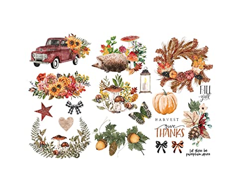 Redesign with Prima Autumn Essentials Transferpapier, 3 Blatt