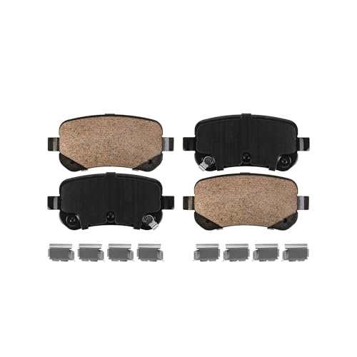 Image of Detroit Axle - Brake Pads for Dodge Grand Caravan Journey Chrysler Town & Country VW Routan, Front Rear Ceramic Brake Pads Replacement :11.89 inch inch Front & 12.00 inch inch Rear Rotors