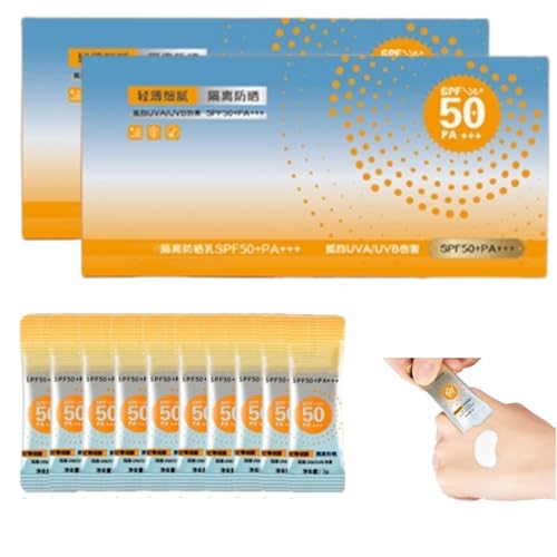 Mini protector solar tamaño de viaje, Mini crema solar SPF 50 tamaño de viaje, paquete portátil a granel de protector solar (100 PC)