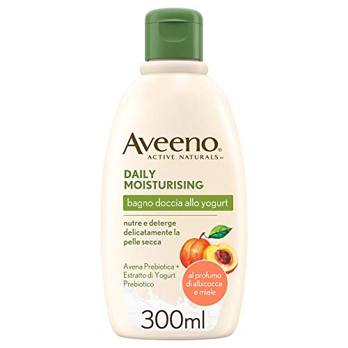 Aveeno Daily Moisturising Yoghurt Shower Bath, Moisturising Shower Gel without Soap