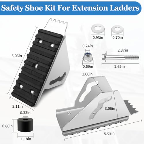 Pieds pour échelle d'extension instable : Solution de rechange aluminium séries D