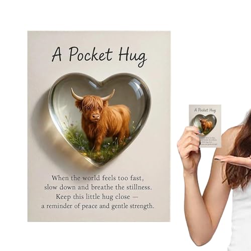 Cileznw 名言付きポストカード, 応援の牛柄ポストカード, 女性向け ノートカード, 学生、大人、女性、男性、女の子、ティーン、友達向け