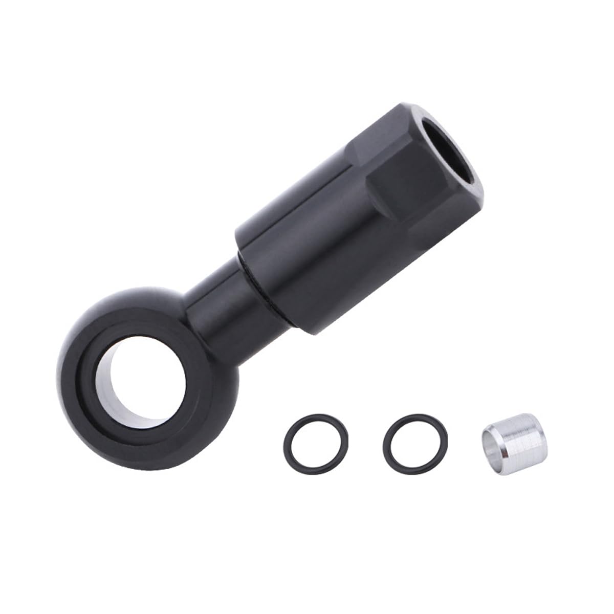 HOUSON Bicycle Hydraulic Connector for MTB Brakes - 5-Contour Olive Made of 7075 Aluminum, Anodized, Compatible with SLX/XT/XTR (3.2g)