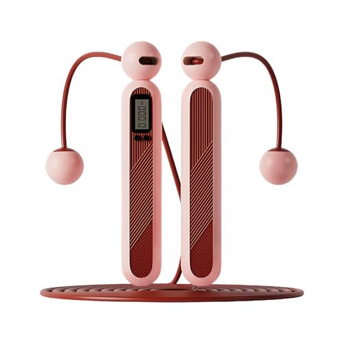 flintronic Springseil mit Zähler, Intelligentes Gewichtetes Springseil mit Kugellager und Rutschfesten Griffen, Einstellbares Springseil für Training Fitnessübungen, für Workout, Fitness (Rosa) flintronic Springseil mit Zähler, Intelligentes Gewichtetes Springseil mit Kugellager und Rutschfesten Griffen, Einstellbares Springseil für Training Fitnessübungen, für Workout, Fitness (Rosa)