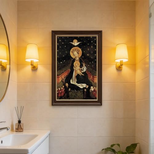 Impression Madonna on A Crescent Moon tableau salon cadre suspendu - 7