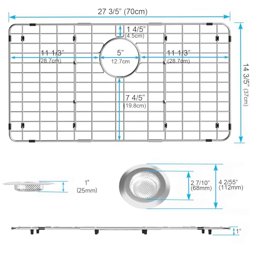 Protector de fregadero acero inoxidable 27.6" x 14.6" miniatura 6