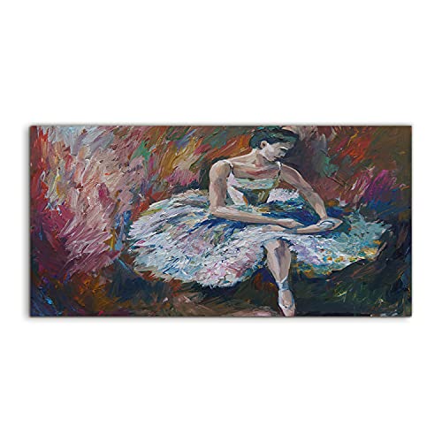 Tableau acrylique 100x50cm ballerine pour remplacer vos murs vides et ternes