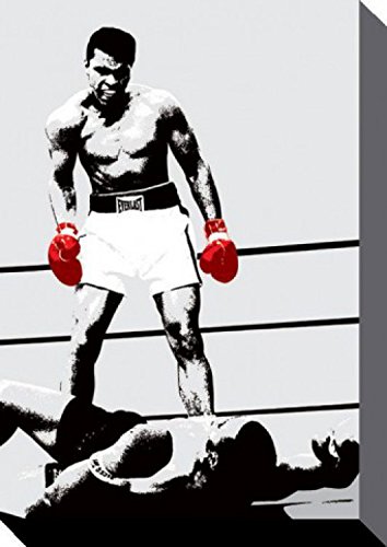 MUHAMMAD ALI 1art1 Poster Die Boxhandschuhe des Siegers Bilder Leinwand-Bild Auf Keilrahmen | XXL-Wandbild Poster Kunstdruck Als Leinwandbild 120x80 cm