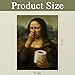 CozyNuukee Funny Mona Lisa Bathroom Art Holding Her Nose, Mona Lisa Poster, Pinching Nose Wall Decor Celebrity Classical, Funny Bathroom Wall Art, Funny Bathroom Decor-UNFRAMED 12x16in