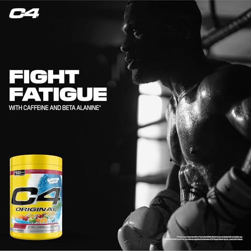 Image of Cellucor C4 Original Pre Workout - Hawaiian Punch - Pre-Workout for Endurance, Focus & Performance with 200mg Caffeine, Beta-Alanine, Creatine Nitrate, L-Arginine & PeptiPump - Sugar Free, 50 Servings