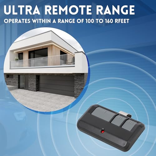 2 for Chamberlain LiftMaster Craftsman Garage Door Opener Remote 893LM 893MAX 971LM Universal with Extra Battery by CreaCity - Image 4