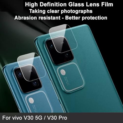 Image of Clear Camera Lens Protector for Vivo V30 /V30 Pro - 9H Tempered Glass, Scratch-Resistant Camera Glass Protector