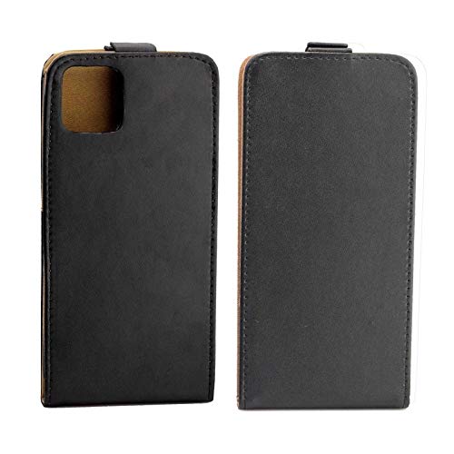 Étui flip vertical haut et bas iPhone 11 Pro Max coque rigide noire
