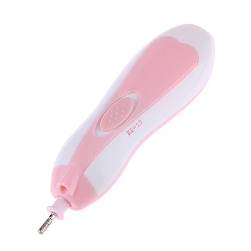 Miniatura 8 de Tijeras eléctricas del cortador de uñas del bebé bebé luz infantil manicura Clipper Set (rosa)