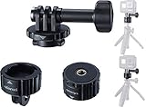 Tripod Mount Adapter for Gopro, Quick Release Tripod Base Mount 1/4 Screw + Universal Action Cam Mount Accessory Kits Compatible for Gopro Heo 8 7 6 5 Black/Gopro Max/DJI Osmo Action/Insta 360