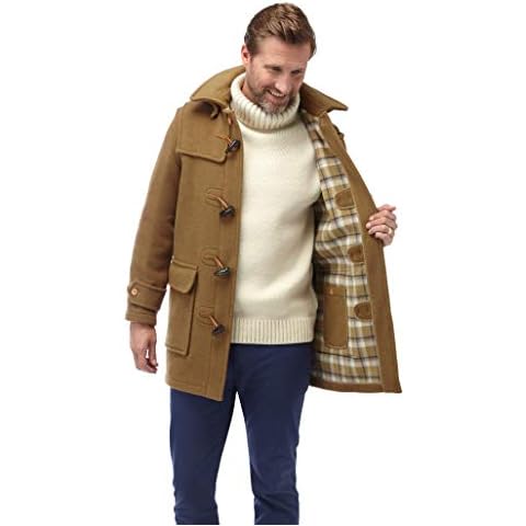 Montgomery Men's Camel Wool Duffle Coat Cover