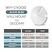 ALLICAVER Compatible Wall Mount Tp-Link Deco M9, Sturdy Metal Made Mount Stand Holder Compatible Tp-Link Deco M9 Mesh WiFi. (3-Pack)
