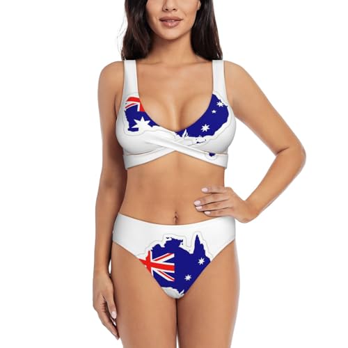 Maillot de bain 2 pièces drapeau australien parfait pour vos vacances d'été à la piscine