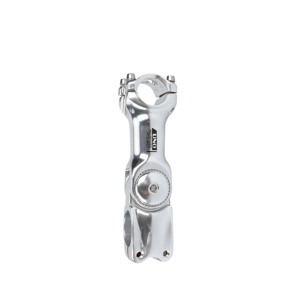 JIASHUNHE Bike Stem Bicycle Adjustable Stem 25.4/31.8mm Bicycl Handlebar Riser Power Aluminum Off Road Mountain Bike Accessori Parts(31.8x120 silver stem)