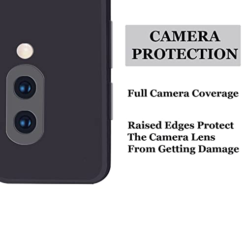 Image of A rtistque Back Cover Case for OnePlus 6t with Camera Protection | Shockproof TPU | Stylish Protective Design | Slim Fit | Ultra Matte | OnePlus 6t Back Cover - Black
