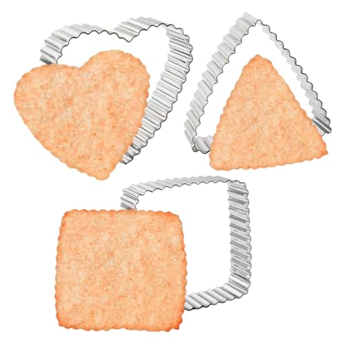 Birtern Juego de cortadores de galletas | Cortador de pan en relieve en forma de corazón | Molde antiadherente para hacer galletas para bodas, día de San Valentín, cumpleaños, show, día de la