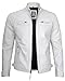 Blingsoul Real Leather Jacket Men- Black Leather Jacket | [1123983] D1 Off White, M