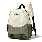 Outplea Zaino da Trekking 15L, Piccolo Ultraleggero Zaino Casual da Giorno per Viaggio Escursionismo Hiking Uomo Donna, Impermeabile Zainos Scuola per Adolescenti e Università, Verde
