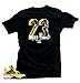 Jordan Retro 4 Tour Yellow Lighting Match Tees - Snelos 23 Black | Medium