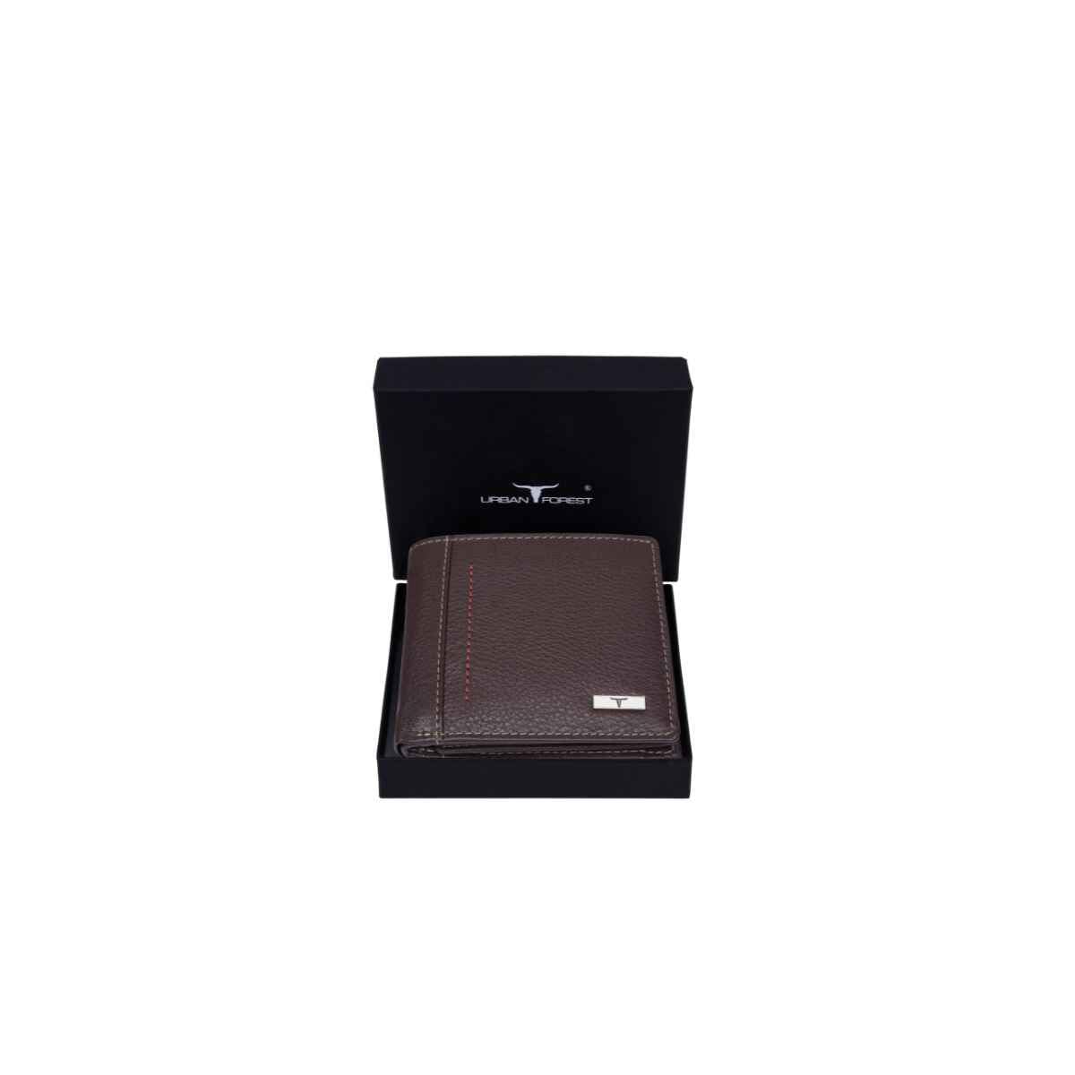 URBAN FOREST Bennette Brown Leather Wallet for Men