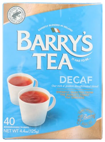 Barrys Tea Decaffeinated 40 bag x 2 (250g) (80 count)