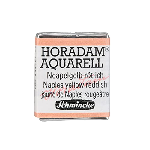 Schmincke - HORADAM® AQUARELL - Finest Artists' Watercolors, 230 Naples Yellow Reddish, 14 230 044, 1/2 pan