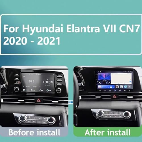 Radio 2 DIN para Hyundai Elantra 2020 con Carplay y Android Auto 2