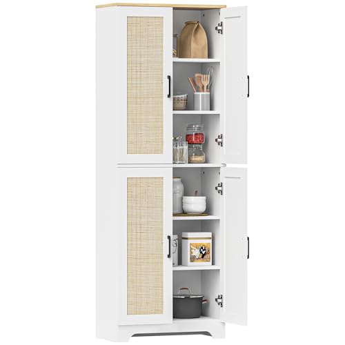 HOMCOM Alacena de Cocina con Estantes Ajustables