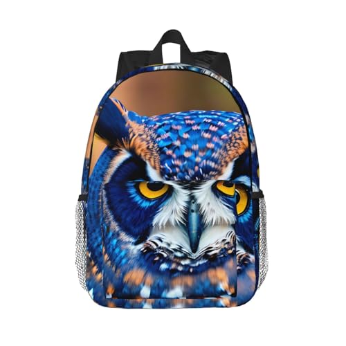 Sac à dos confortable hibou bleu idéal pour aller travailler à vélo