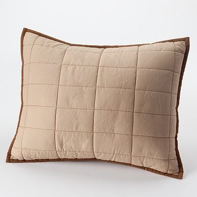 Bacati - Metro Khaki/White/Chocolate Quilted Boudoir